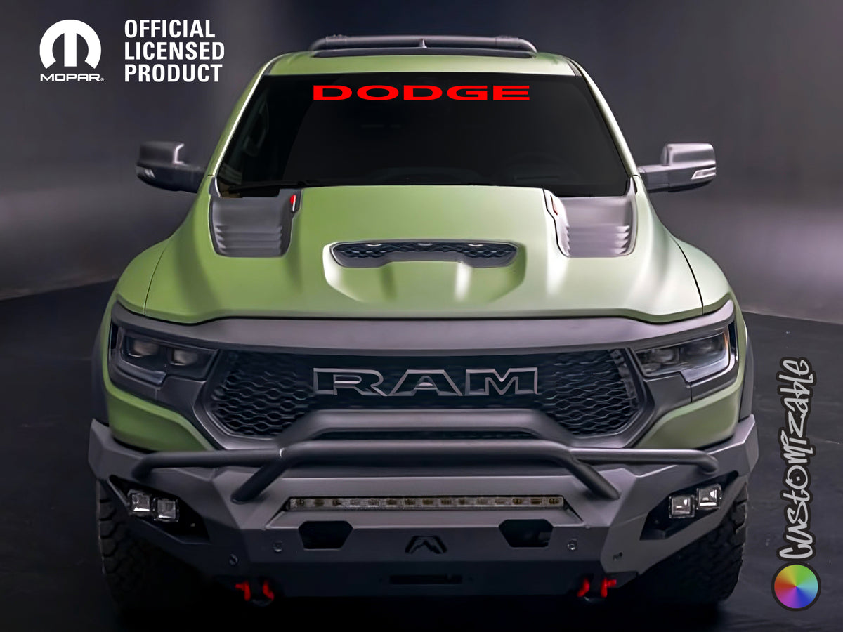 Dodge RAM Logo Windshield Banner Decal – Apex Auto Styling