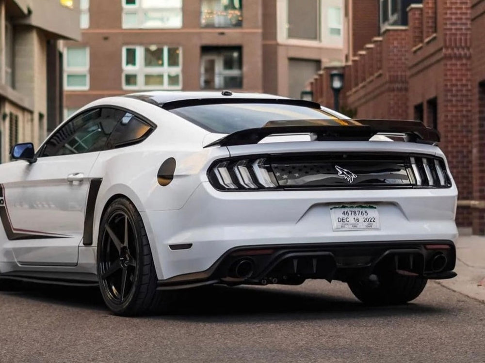 S550 Mustang Decklid Decal - American Flag + Coyote Logo (2015 - 2023 ...