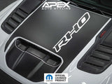 RAM RHO Hood Decals - OEM Style With RHO Logo Cutout