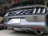 S550 Mustang Decklid Decal - Checkered Flag