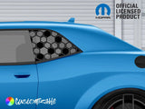 Challenger Quarter Window Decals - Honeycomb Pattern