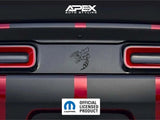 Challenger Taillight Divider Decal - Angry Hornet Logo