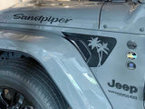 Wrangler / Gladiator Fender Vent Decals - Palm Trees