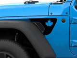 Wrangler / Gladiator Fender Vent Decals - Canadian Flag